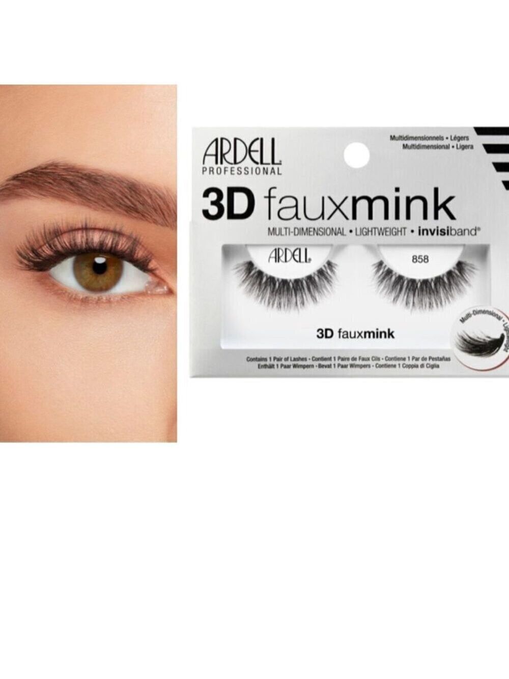 Ardell 858 Faux Mink Eyelashes Set of 4